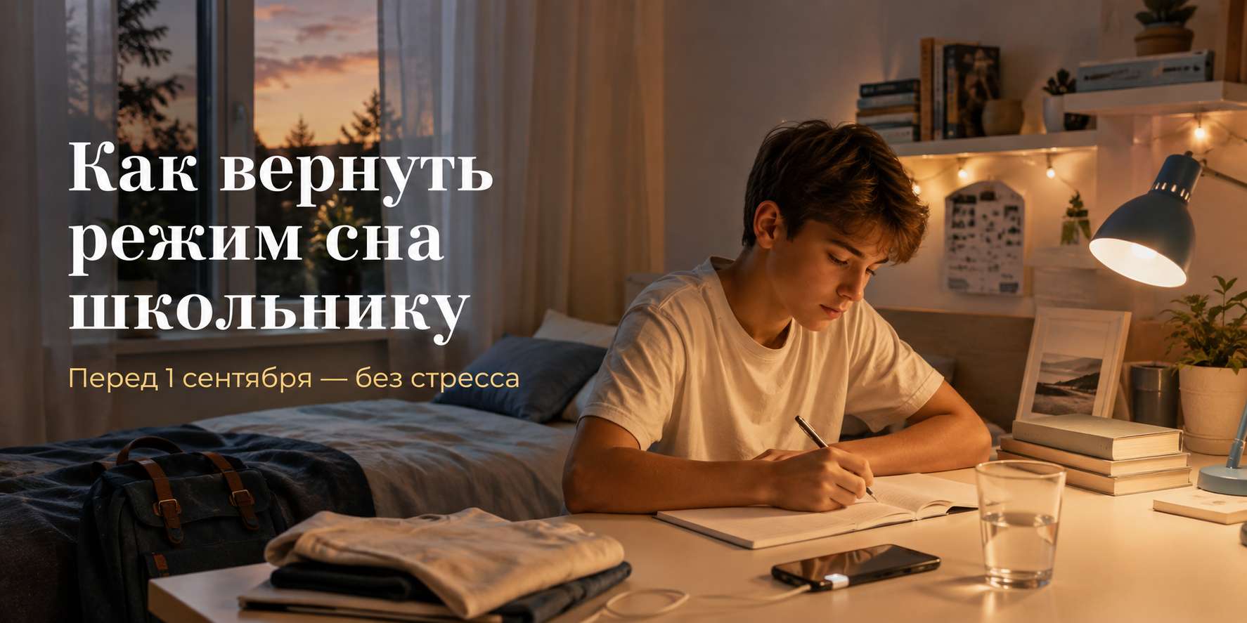 Как вернуть режим сна школьнику перед 1 сентября